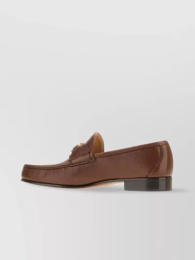 Valentino Garavani Vlogo Signature Loafer In Brown