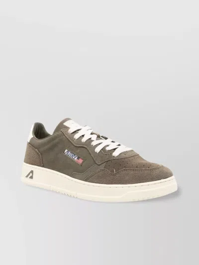 Autry Low Top Suede Panels Sneakers In Gray