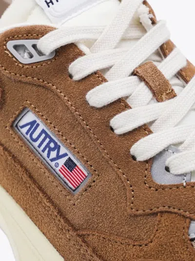 Autry Hyperway Suede Sneakers In Brown