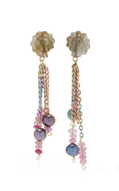 Joie Digiovanni Santorini Sunset Pearl; Seashell Earrings