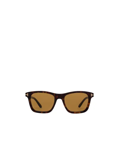 Tom Ford Eyewear Barron Square Frame Sunglasses In Brown