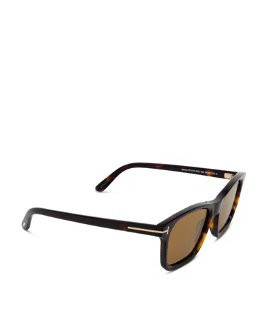 Tom Ford Eyewear Barron Square Frame Sunglasses In Brown
