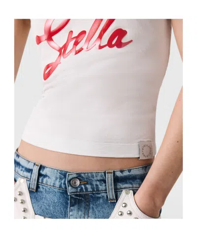 Stella Mccartney Tops With Logo In White