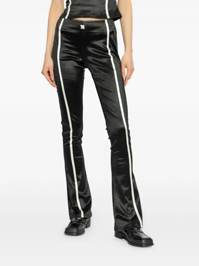 Misbhv Saint Germain|flared Pants Featuring Contrast Piping In Black