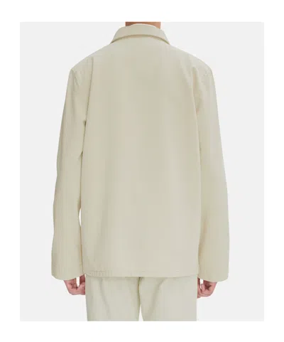 Apc A.p.c. Long-sleeved Button-up Jacket In White