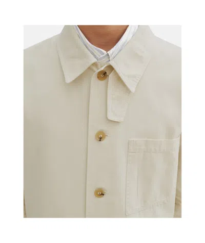 Apc A.p.c. Long-sleeved Button-up Jacket In White