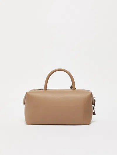 Max Mara Medium Natural Leather Bowler Bag