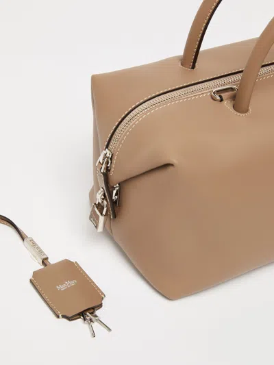 Max Mara Medium Natural Leather Bowler Bag
