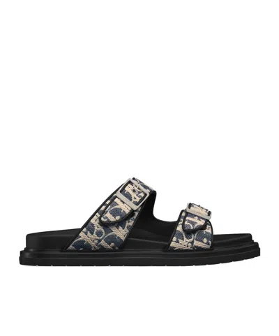 Dior Aqua Sandals In Black