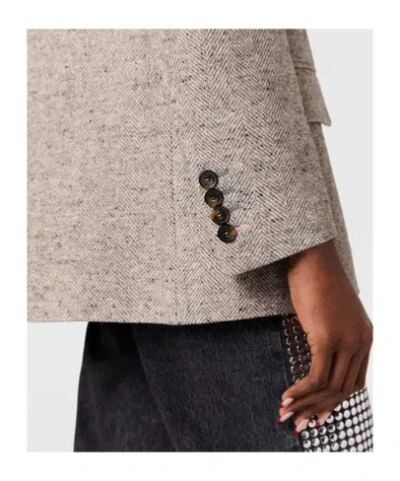 Stella Mccartney Herringbone Sb Jacket 6501563gj800 1210 In Gray