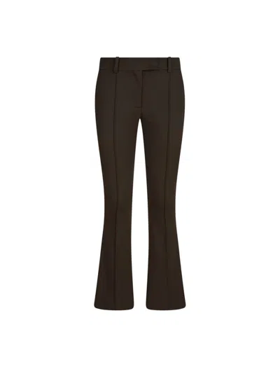 Attico Flared Pants In Brown