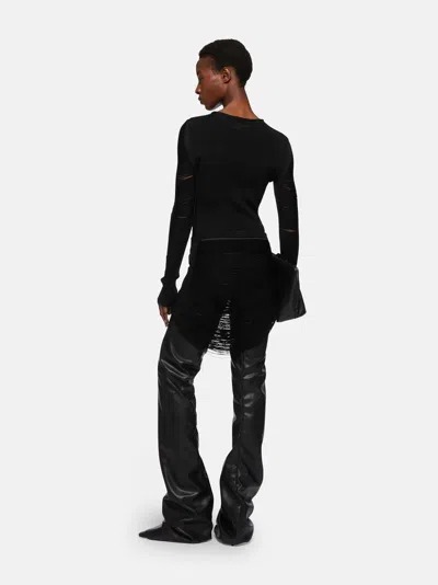 Attico Lace-up Mini Skirt In Black