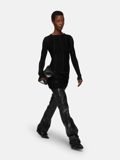 Attico Lace-up Mini Skirt In Black