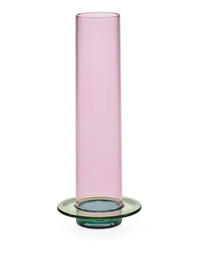 Serax Medium Glass Tower Vase In Pink