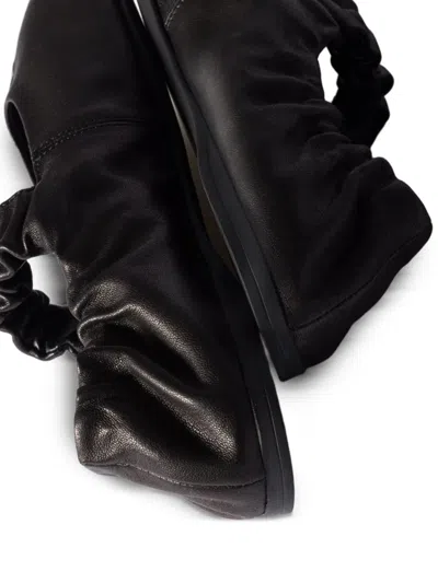 Miu Miu Logo Ballerina In Black