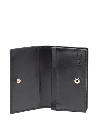 Diesel Womens T8013 1dr Leather Card Holder In Black