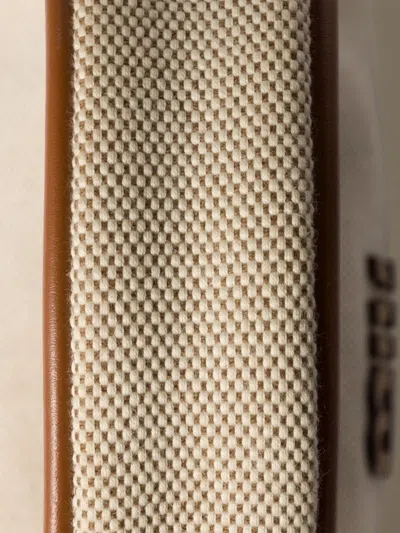 Miu Miu Wander Canvas And Leather Bag In Neutral