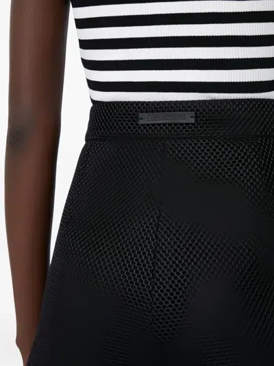 Max Mara Technical Mesh Shorts In Black