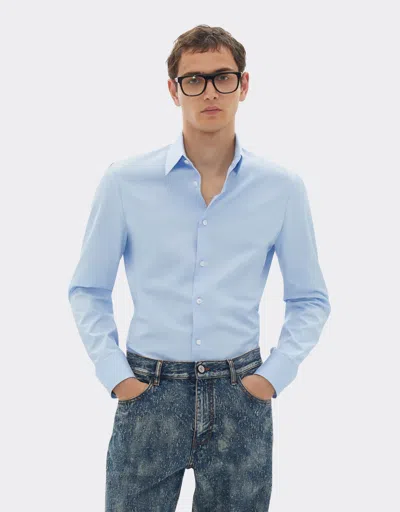 Ferrari Popeline Shirt In Blue