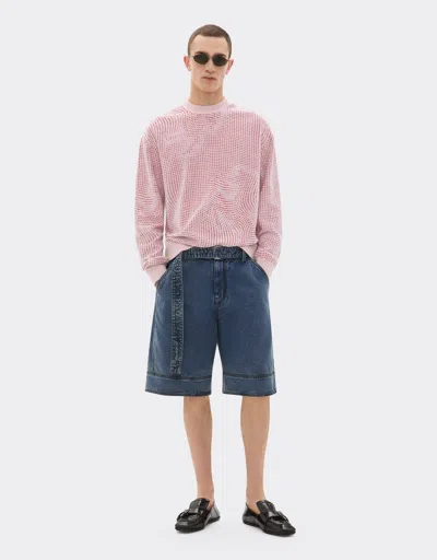 Ferrari Sweatshirt In Terry Jacquard With Cavallino Dots Pattern