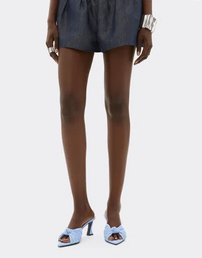 Ferrari Leather Sandal With Knotted Pattern