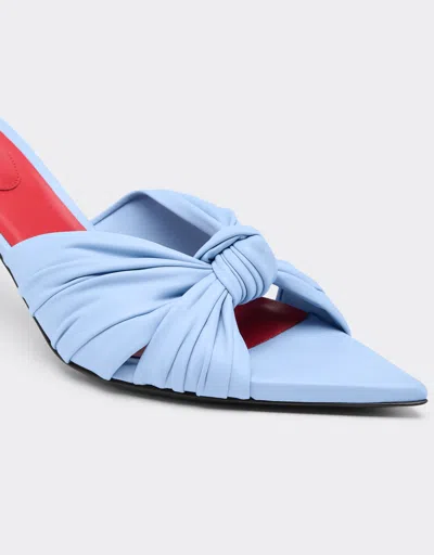 Ferrari Leather Sandal With Knotted Pattern