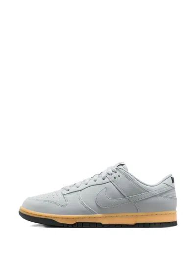 Nike Gray Dunk Low Retro Se Sneakers In Wolf Grey/game Yellow/wolf Grey