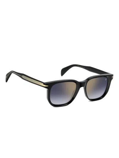 David Beckham Eyewear Square-frame Sunglasses In Black