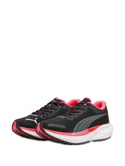 Puma Deviate Nitro 2 "black/fire Orchid" Sneakers In Black