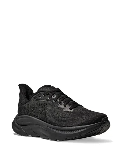 Hoka W Clifton 10 Woman Sneakers Black Size 8 Textile Fibers In Black
