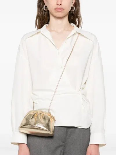 Apc A.p.c. Small Drawstring Ninon Shoulder Bag In Metallic