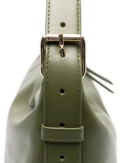 Apc Leather Shoulder Bag In Green