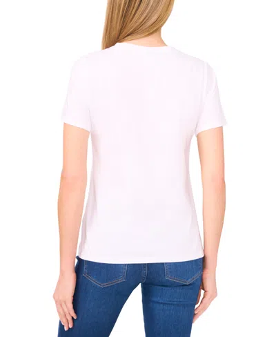 Cece Women's Cotton Embellished T-shirt
