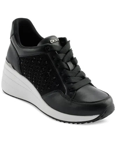 Dkny Kalinda Stones Sneakers In Black