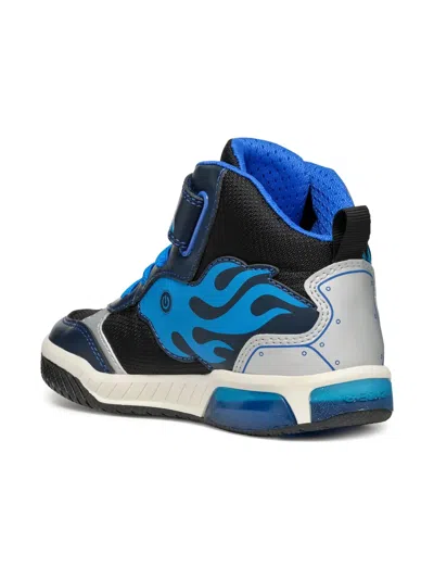 Geox Inek Boy Navy/turquoise In Blue