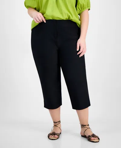 On 34th Women's Elbow Sleeve Braided-trim Top, Exclusively At Macy's In Green