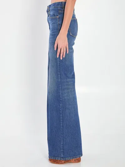 Chloé Chloe Women Wide-leg Jeans In Blue