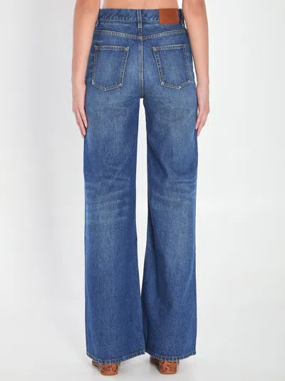 Chloé Chloe Women Wide-leg Jeans In Blue