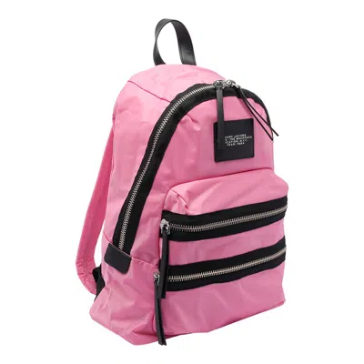 Marc Jacobs The Biker Nylon Medium Backpack In Pink
