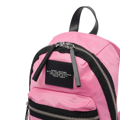 Marc Jacobs The Biker Nylon Medium Backpack In Pink