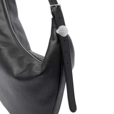 Marni Small Dot Hobo Shoulder Bag In Black