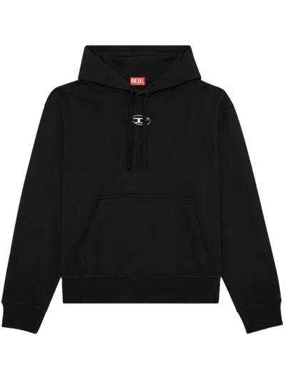 Diesel Sweatshirt With Logo And Hood In Black