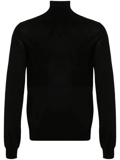 Jil Sander Jumper Turtle Neck Long Sleeves In Black