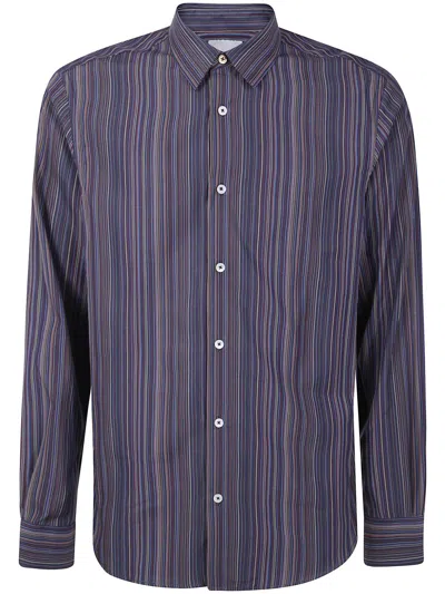 Paul Smith Mens S/c Slim Fit Shirt In Blue