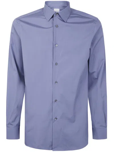 Paul Smith Mens S/c Tailored Fit Shirt In Blue