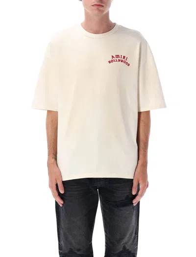 Amiri Hollywood Oversized T-shirt In Neutral
