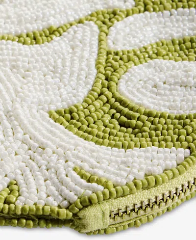 On 34th Hand Beaded Round Coin Purse, Exclusively At Macy's In White