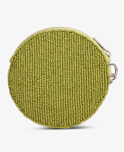 On 34th Hand Beaded Round Coin Purse, Exclusively At Macy's In White