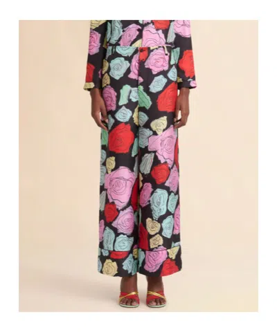 Marni Women's Orion Print Palazzo Trousers | Size 42 | 25ppama0335i0utsg30 Color Orn99 In Multi