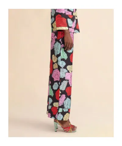 Marni Women's Orion Print Palazzo Trousers | Size 42 | 25ppama0335i0utsg30 Color Orn99 In Multi